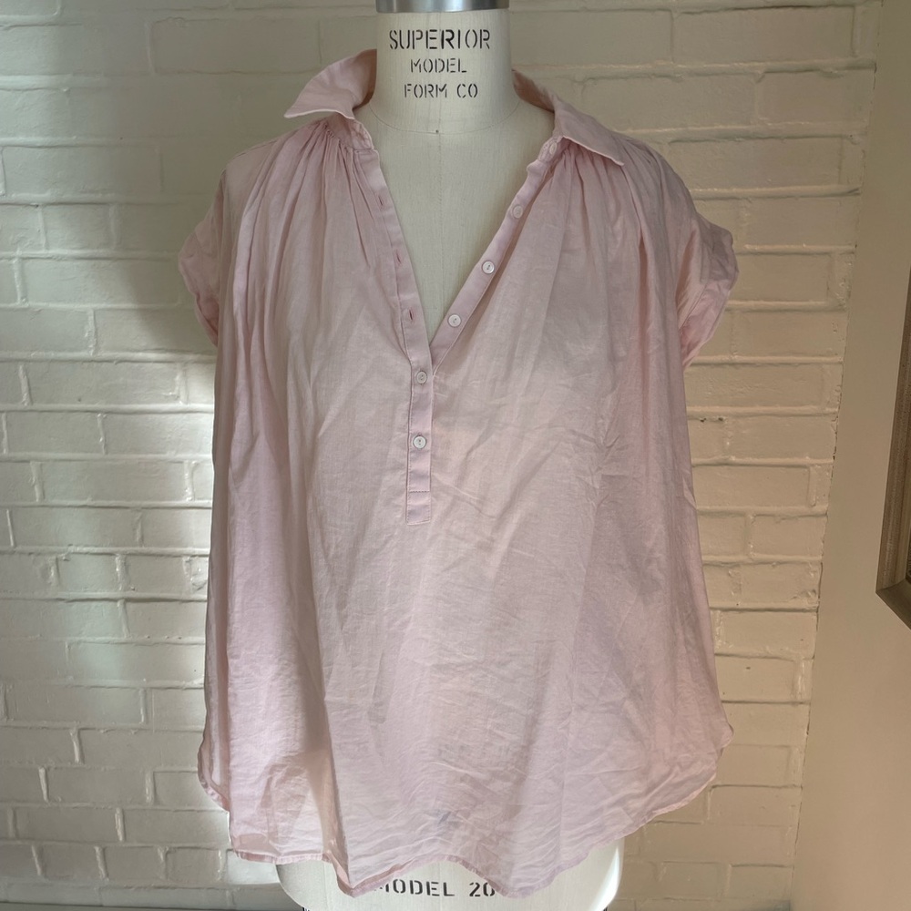 Nili Lotan Light Pink Button Down Shirt